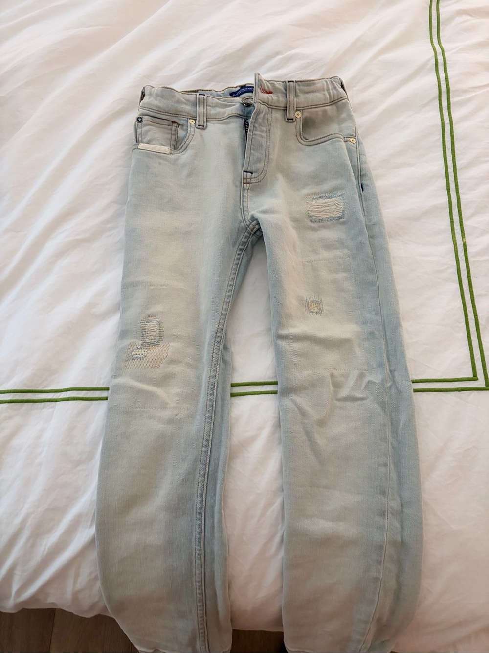 Scotch & Soda Light Blue Distressed Kids Jeans
